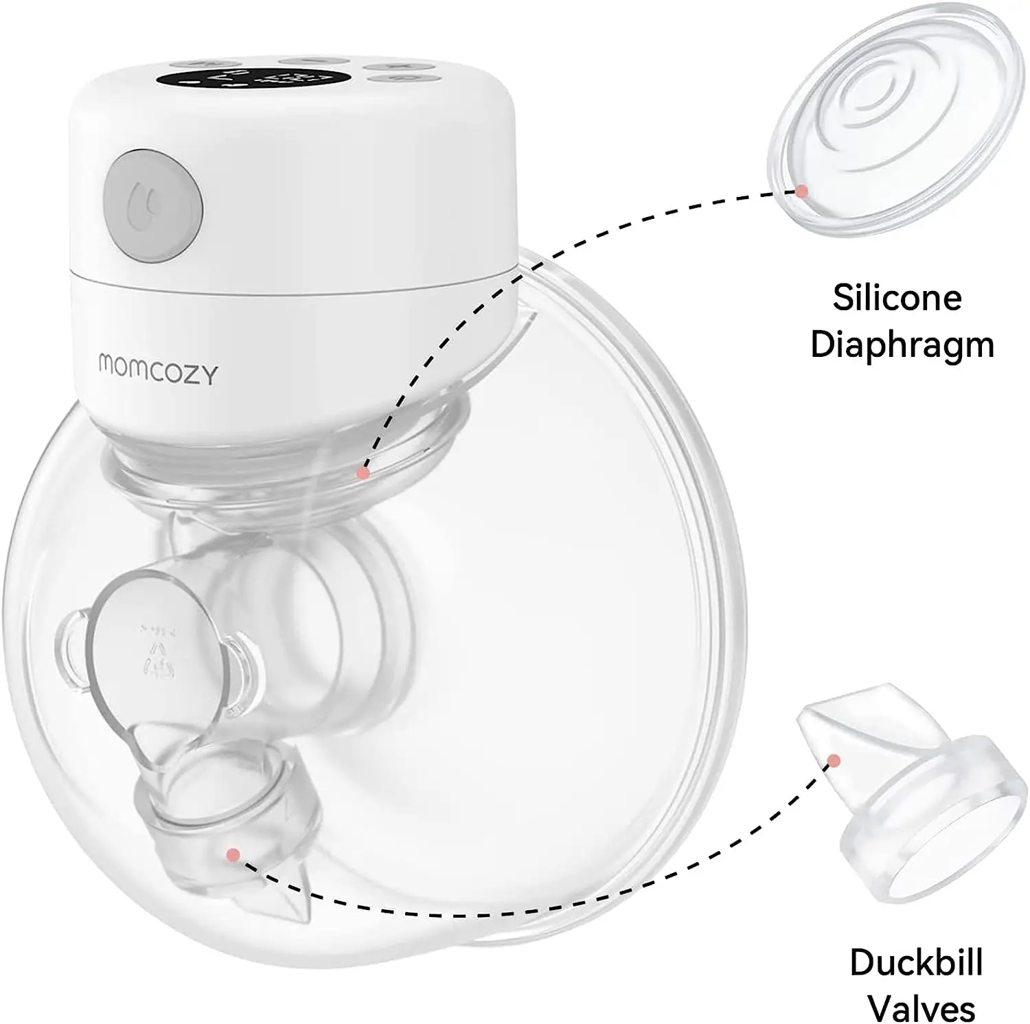 Silicone Duckbill Valve e Diafragma Breast Pump Parts, Mamilo de alimentação do bebê, Manual e elétrico, Acessórios de proteção