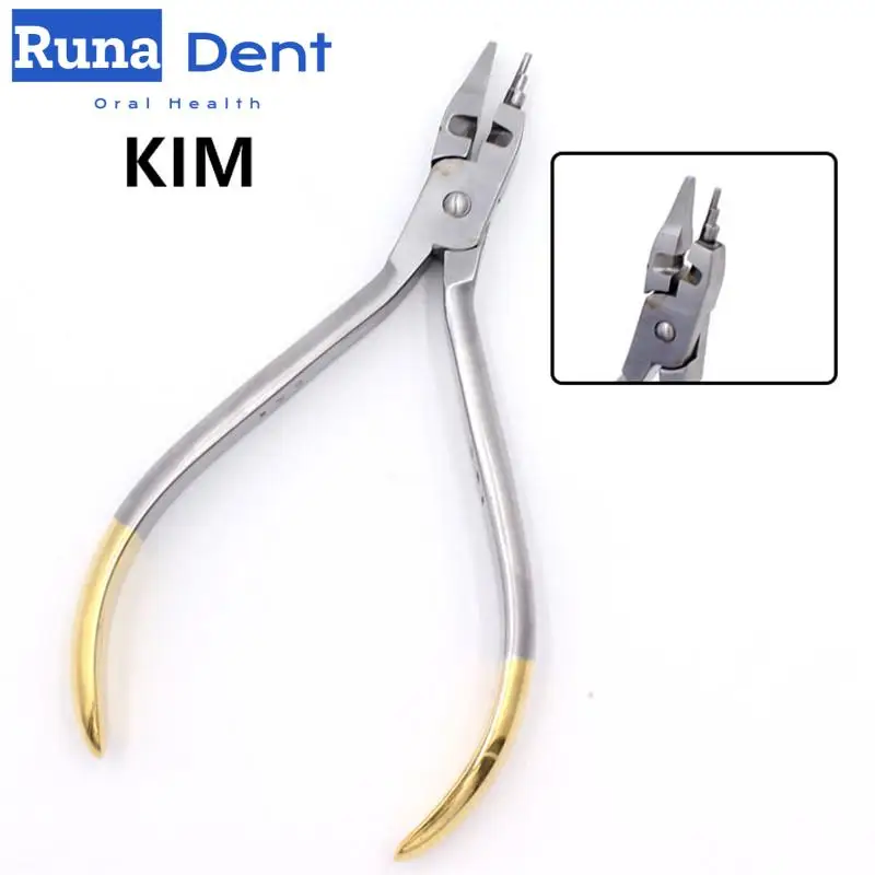 Dental Kim Combination Pliers with Cutting Trapezoidal Tip Arch Wire Bending Forming Pliers Dentist Orthodontic Tools Forceps