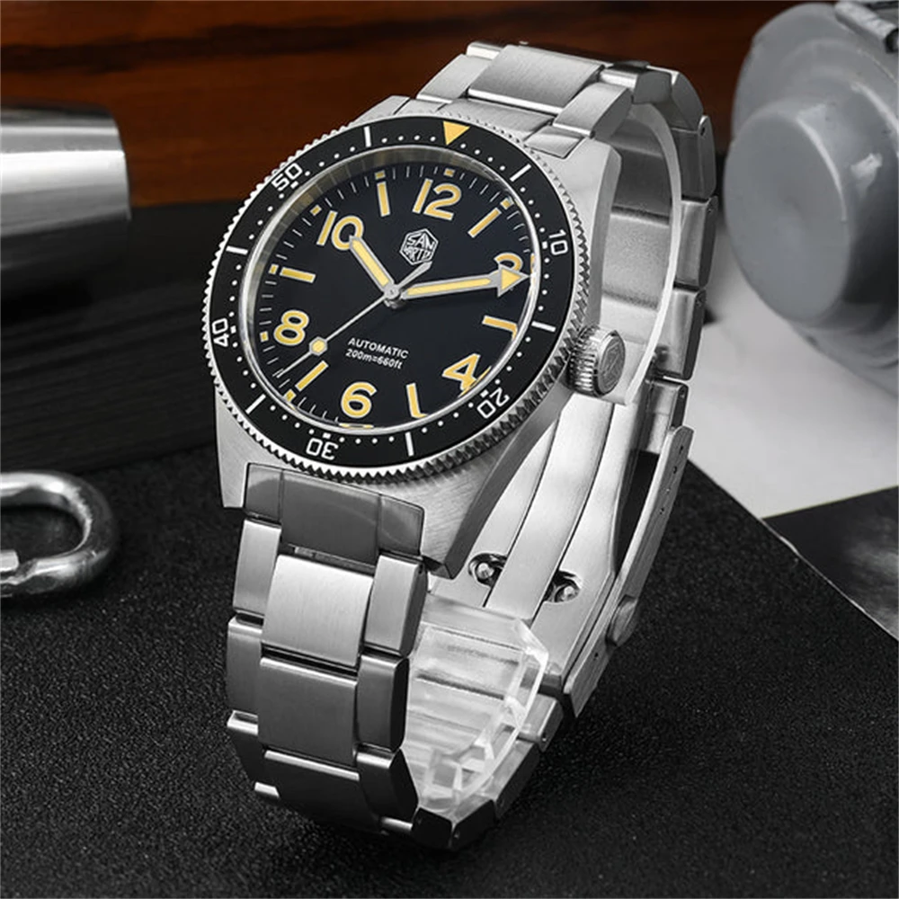 San Martin SN0139 NH35 Automatic Mechanical Movement 39mm Retro 62mas Dive Watch Luminous 20Bar Waterproof Watches