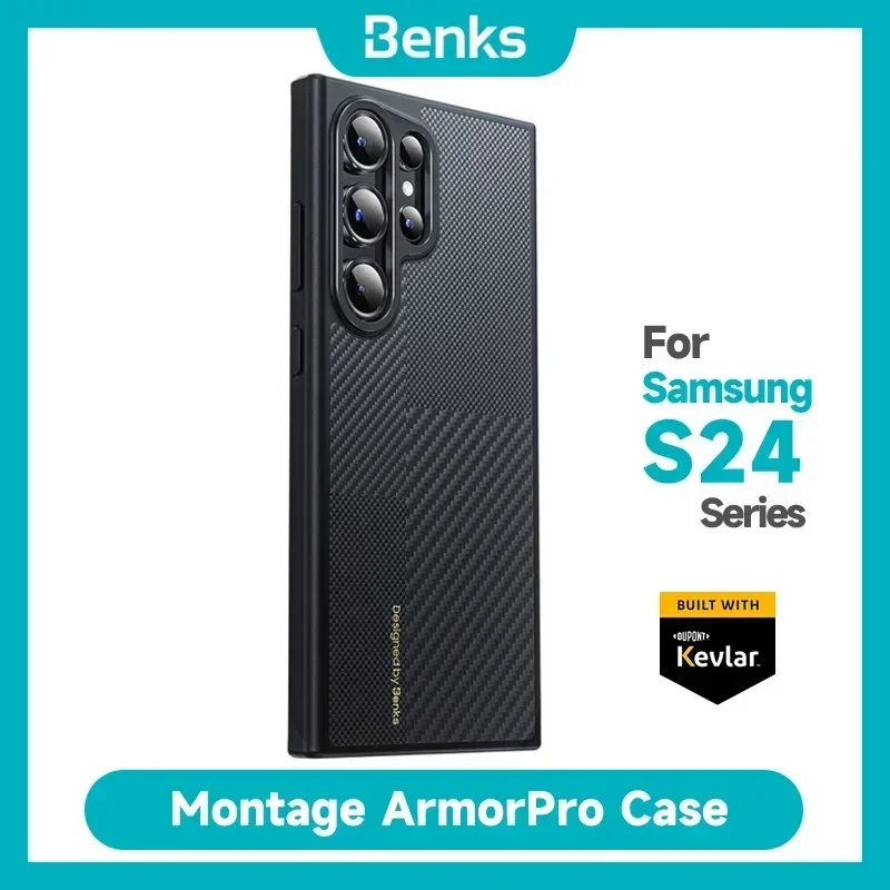 Benks Montage ArmorPro Case built with Kevlar® 600D+1500D for Samsung Galaxy S24Ultra  Z Fold5/6 Ultra-Thin Protective Case