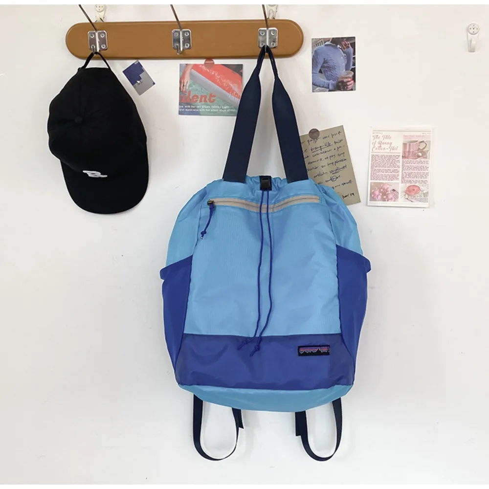 High Quality Contrasting Color Outdoor Travel Backpack Oxford Waterproof Outdoor Hiking Bag Lightweight Versatile New Tote Bag