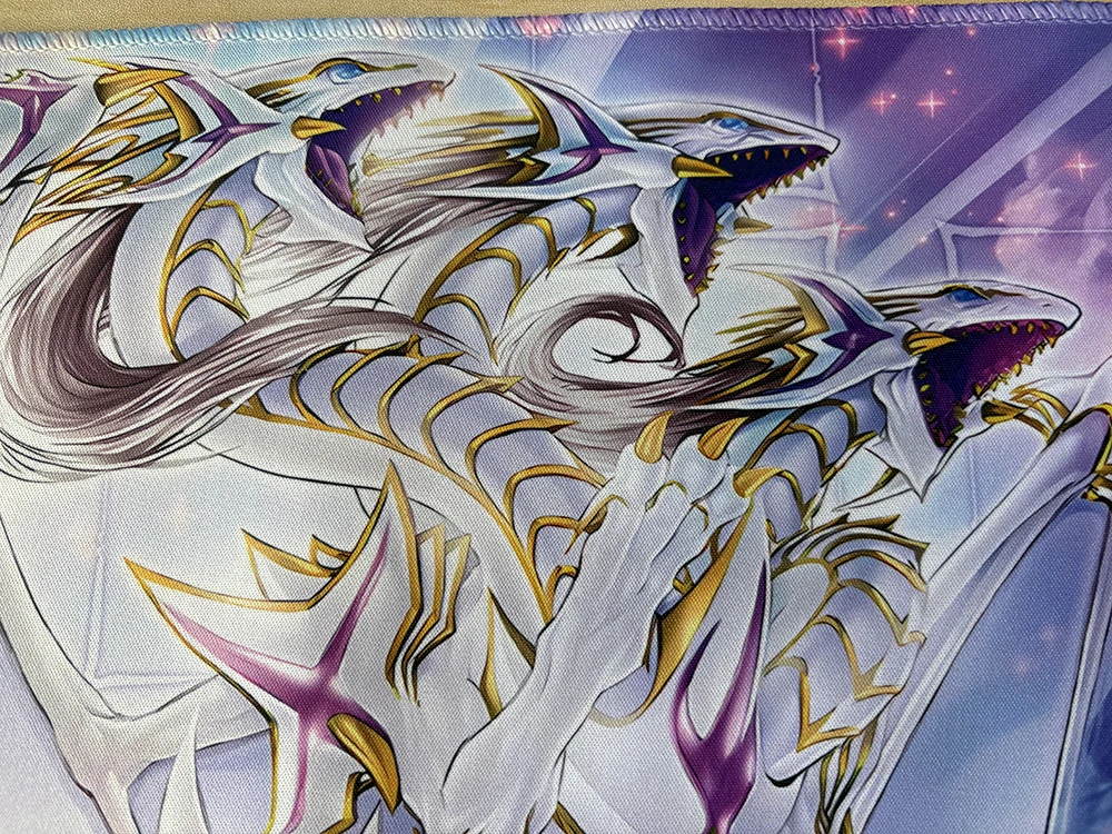 YuGiOh Blue-Eyes Spirit Ultimate Dragon Playmat TCG CCG Mat Board Game Trading Card Game Mat Anti-slip Rubber Mouse Pad Free Bag