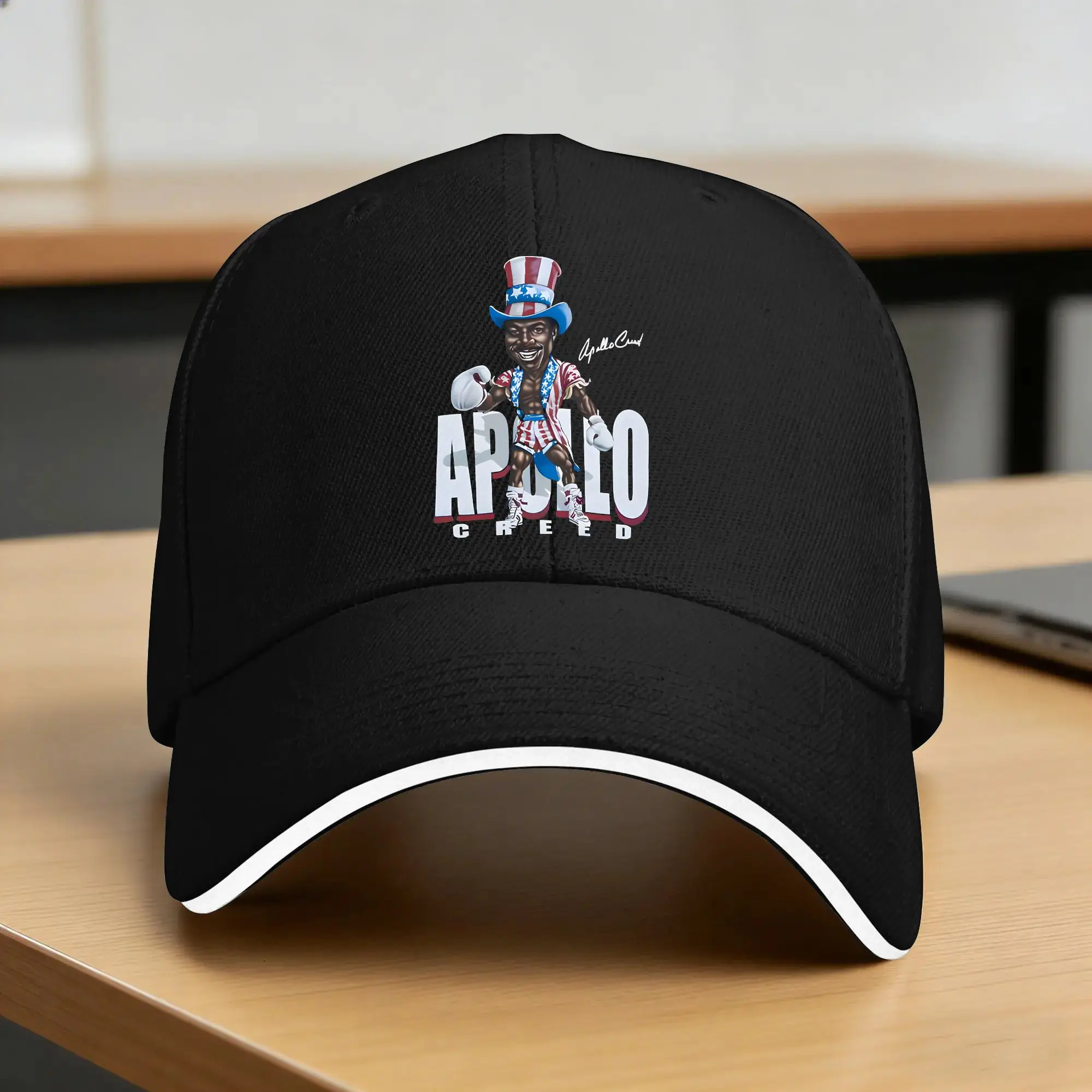 Apollo Creed Baseball Cap  Unisex-Teens Custom DIY Trucker Hat Sun Outdoor Gym Baseball Caps Birthday Present