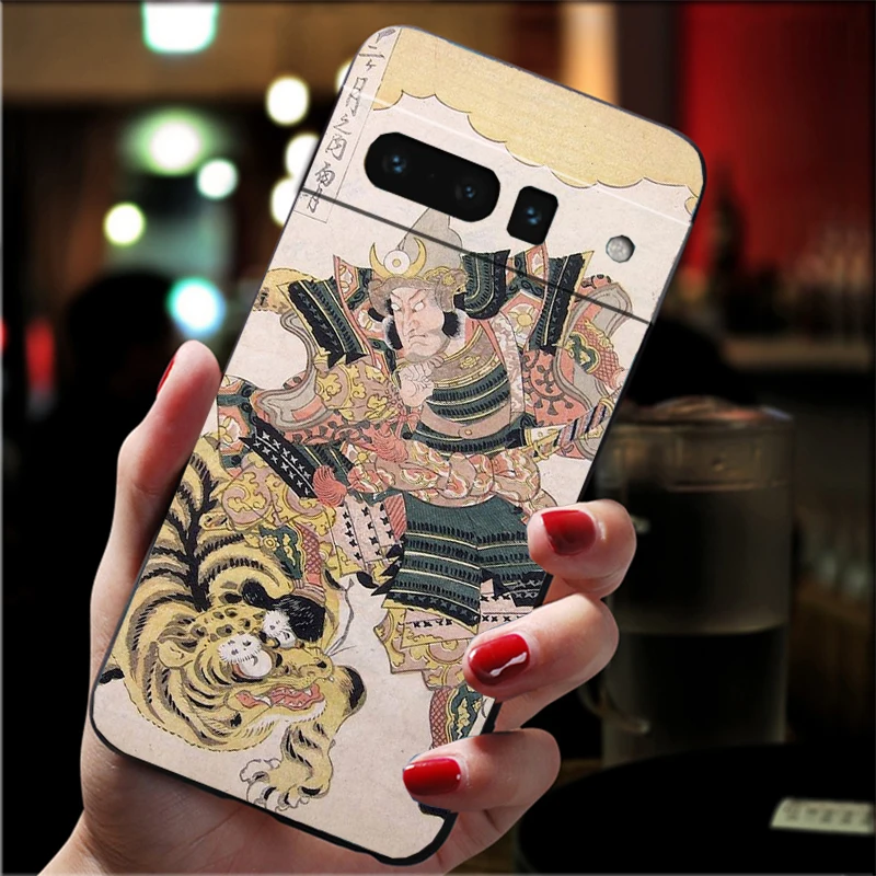 

Phone Case For Google Pixel 10 Pro XL 9 Pro XL 8 7 6 Pro 9A 8A 7A 6A Pixel 8 7 6 5 Japanese ukiyo-e Art Panther leopard Tiger