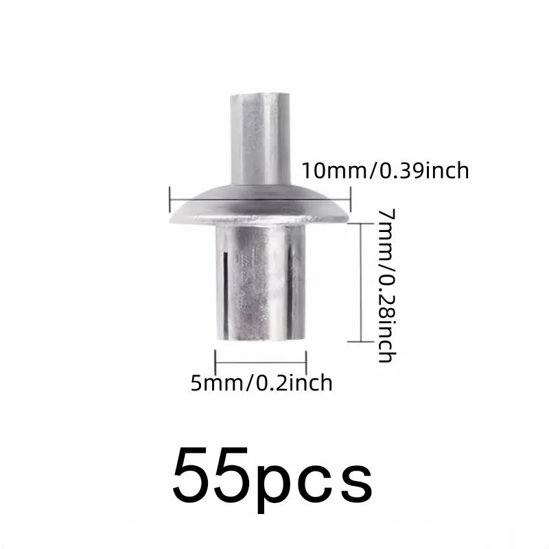 55 pcs 5*7mm Strike Core Expansion Rivets, No Special Tools Required, Daily DIY Projects Daily DIY Projects