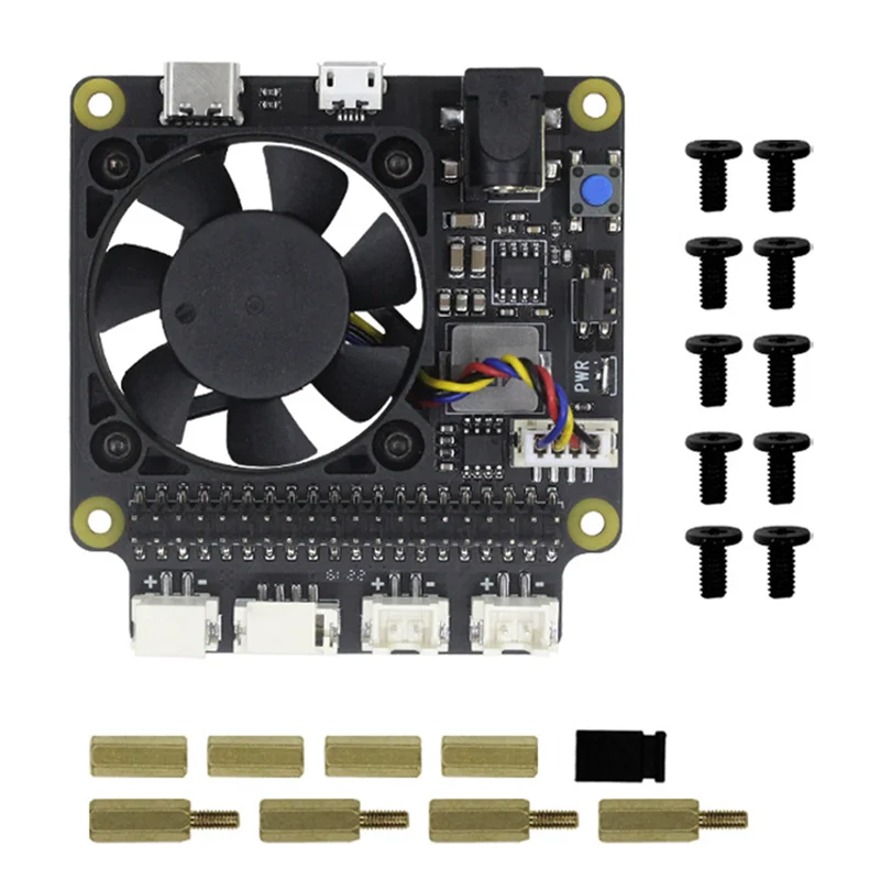 

Новая плата расширения управления питанием X735 V3.0 для RaspberryPi 4B X825 NAS 2,5-дюймовый жесткий диск SATA SSD плата расширения питания