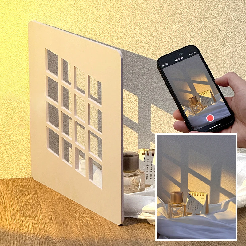 3 Peças de Painéis de Luz e Sombra para Fotografia 11.8x11.8 polegadas, Fundos para Alimentos, Joias e Produtos, Painel de Sombra para Calçados e Bolsas, Adereços para Cenários