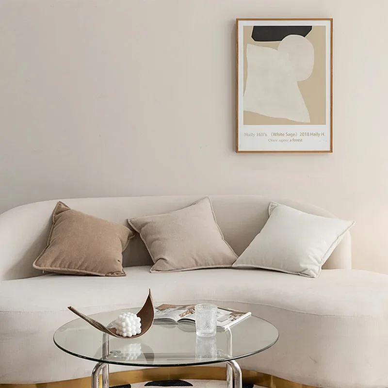 INS – housse de coussin nordique épaisse en Chenille solide, 45x45, 50x50, 60x60, 30x50cm, pour canapé-lit, décor de salon