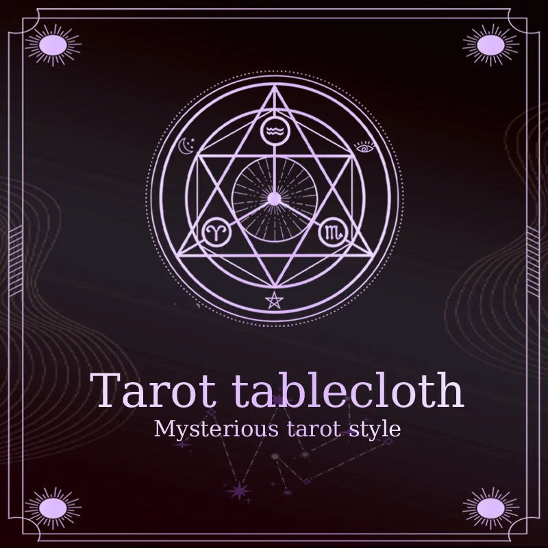 

VIKAMA Vintage Rabbit Natural Symmetrical Square Altar Cloth Floral Witchcraft Mystical Tablecloth Tarot Divination Cloth