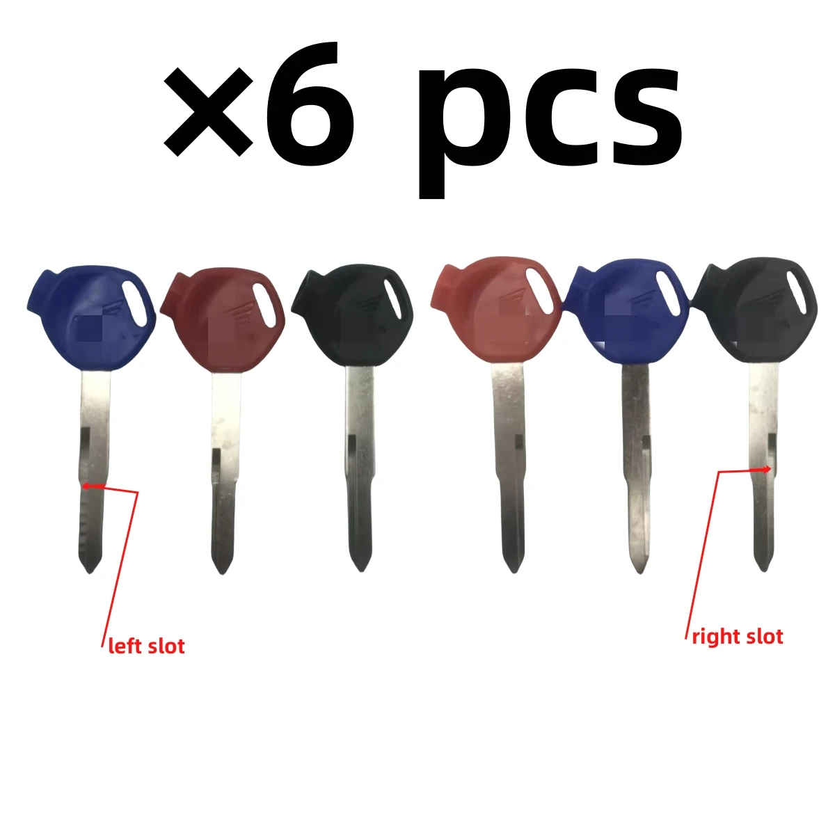 

6pc For HONDA 100 125 150 Motorcycle Replacement Key Uncut cc scooter A magnet Anti-theft lock keys DIO Z4 Z125 SCR100 WH110