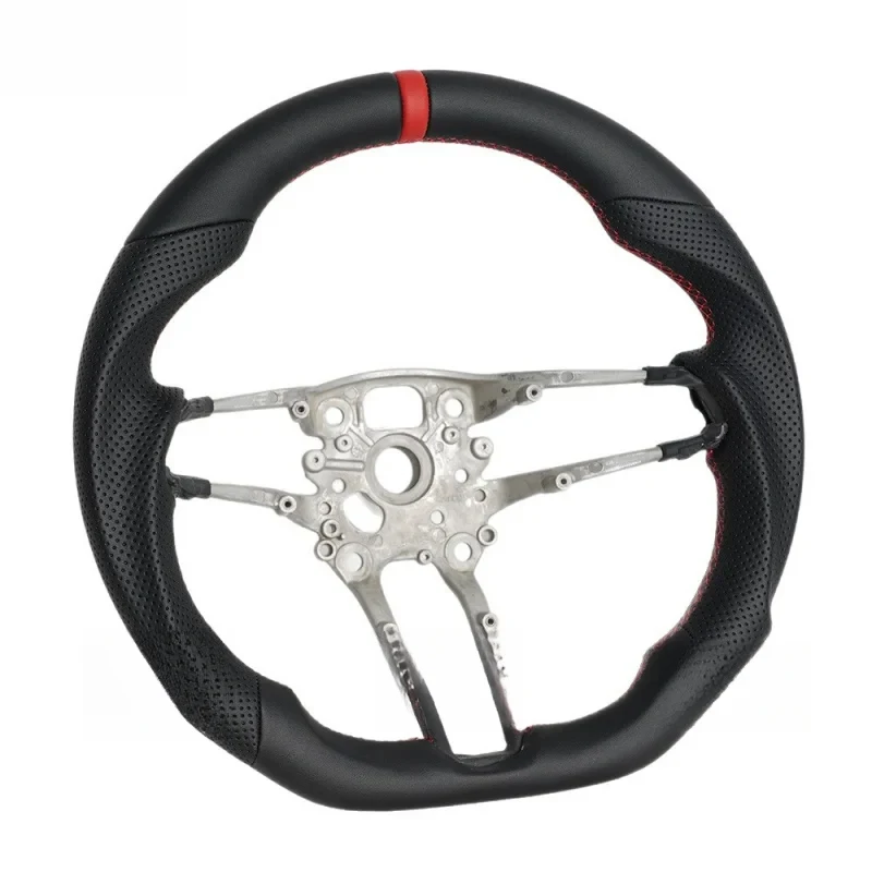 High-end Full Leather Sports Steering Wheel for Auto Modification Upgrade