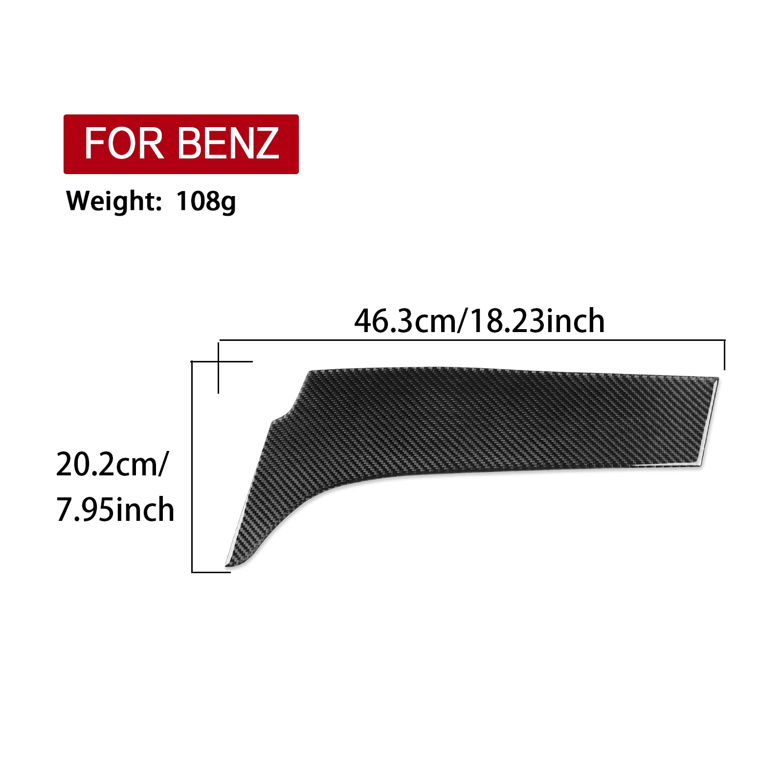 For Mercedes-Benz GLE W166 ML X164 GL Carbon Fiber Co-Pilot Instrument Panel Dashboard Cover Sticker Trim Interior Accessories view 6