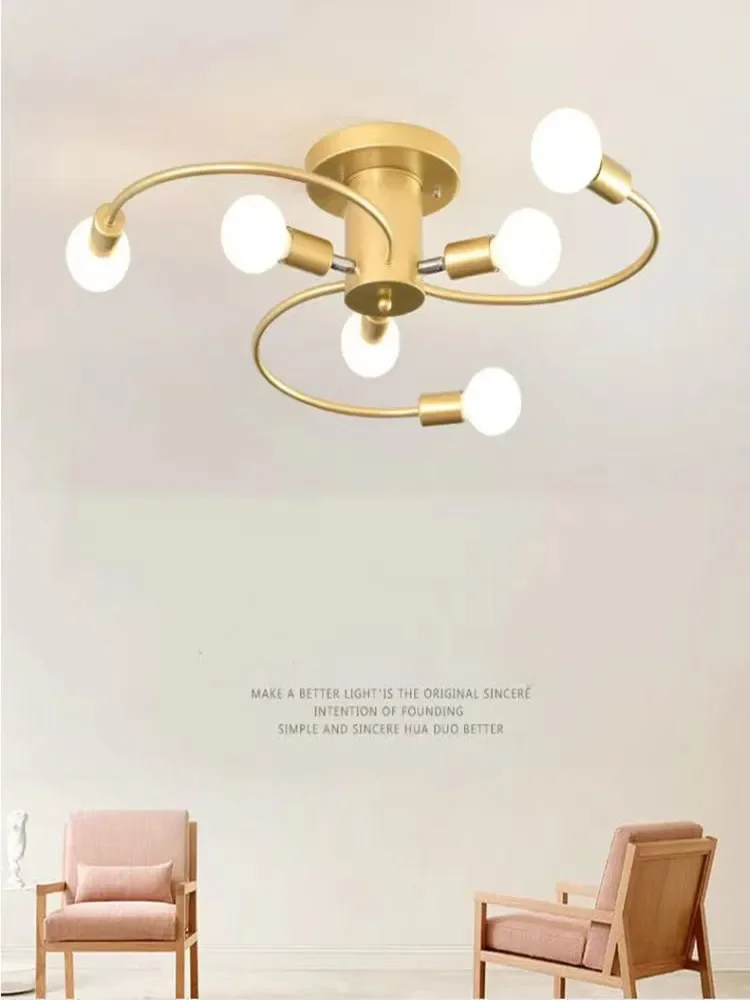 

Nordic modern minimalist ceiling light LED living room, bedroom, dining room, balcony ceiling light creative household molecular