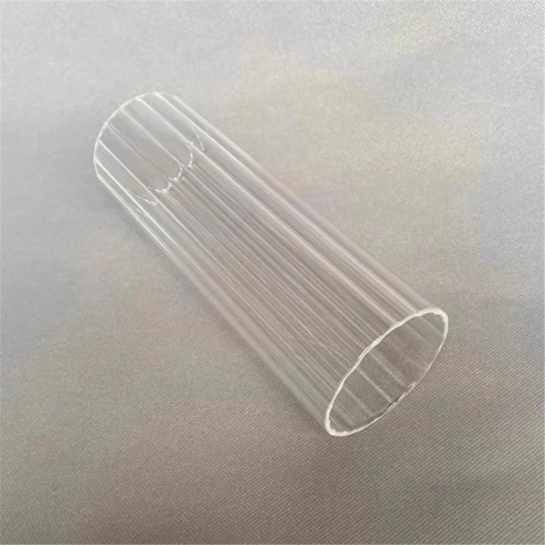 غطاء زجاجي مضلع من إعصار للشمعدان، غطاء شموع مستدق أسطواني شفاف بدون قاع لتزيين قطعة مركزية للطاولة الخارجية #3