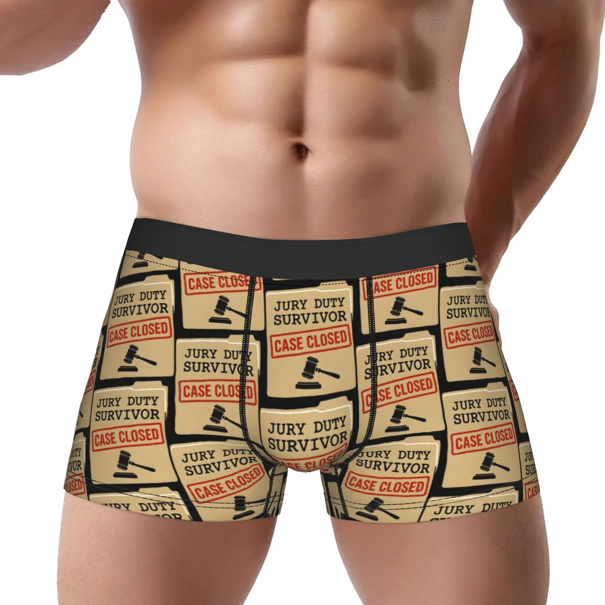 

Survivor Civic Duty Humor Jury Duty Underpants Breathbale Panties Men's Underwear Comfortable Shorts Boxer Briefs