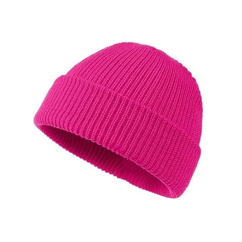 2024 New  Hat Men\'s Winter Solid Color All-match Watermelon Hip Hop Hot Selling Knit Hat Wool Hat Over Hats