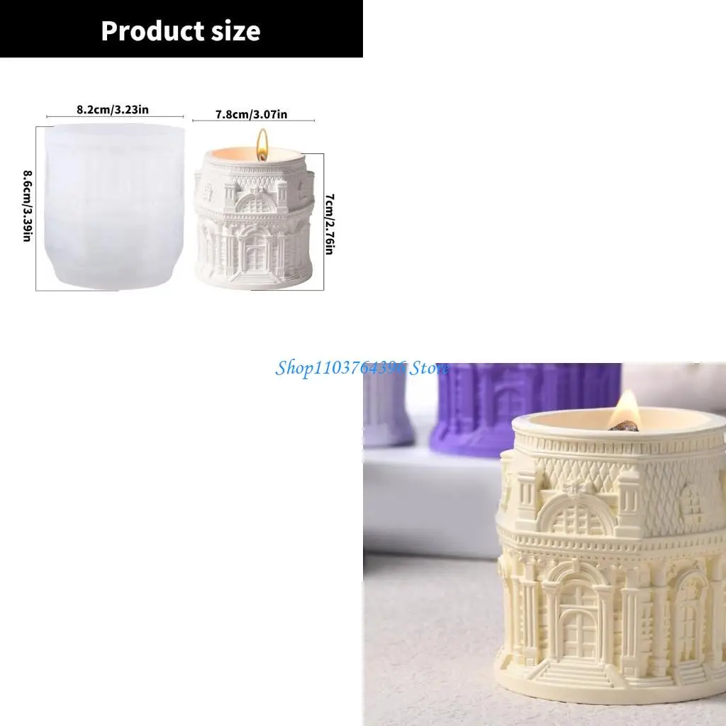 

Прочная силиконовая рельефная форма для изготовления свечей из смолы и контейнеров для хранения гипса, легко снимается с формы