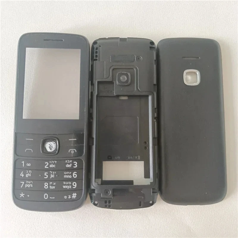 Full Complete Mobile Phone Housing Cover Case  English and Hebrew Keypad Replacement Parts for Nokia 225 4G 2020