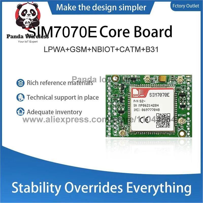 SIMCOM SIM7070E Core Board CC-MCore-SIM7070E LTE CAT1+4G+2G+BT+GNSS 23PIN B1/B3/B5/B7/B8/B20 SUPPORT GPS