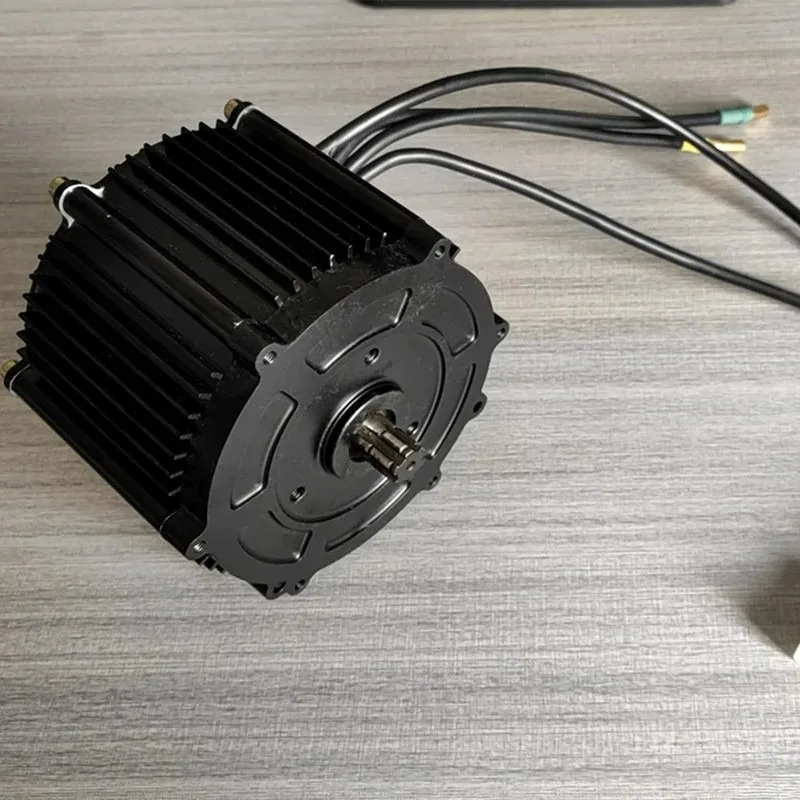 3000W Square Wave BLDC Central Motor, Flower Tooth Shaft, Optional Encoder for EVs