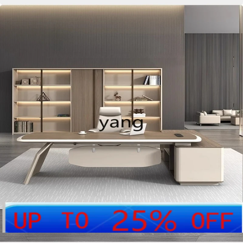 LH  light luxury high-end president simple modern business luxury manager desk furniture tables and chairs