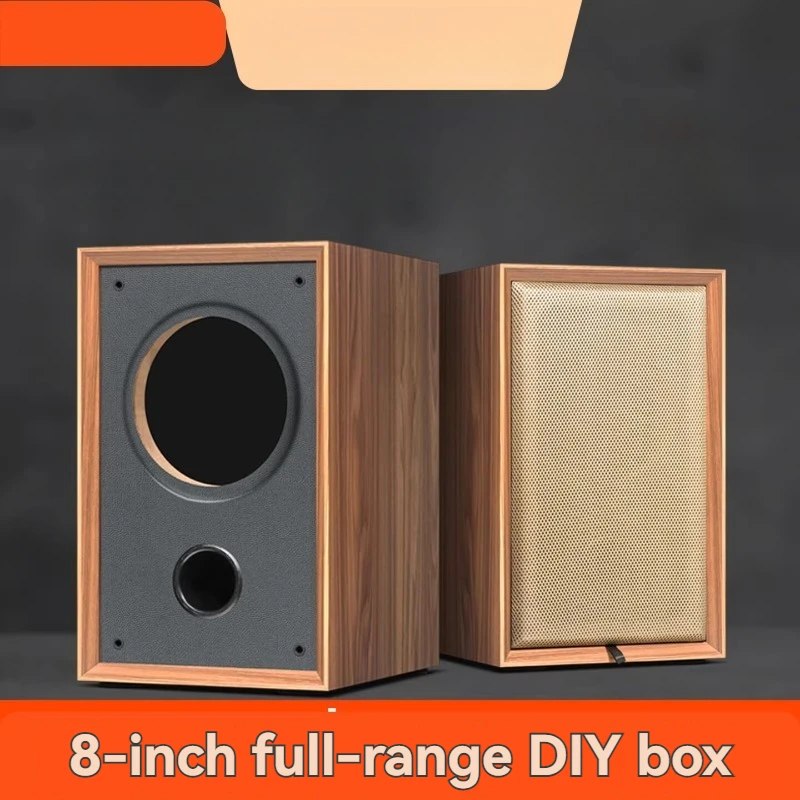 8-inch Bookshelf Speaker Empty Box Fever-grade Full-range Speaker Diy Speaker Empty Box Shell Large Volume High-end
