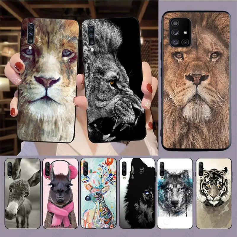 Wolf tiger lion donkey deer Phone Cover For samsung Galaxy A53 A52 A13 A14 A21S A22 A23 A24 A32 A33 A34 A40 A50 A51 A71 A73 case