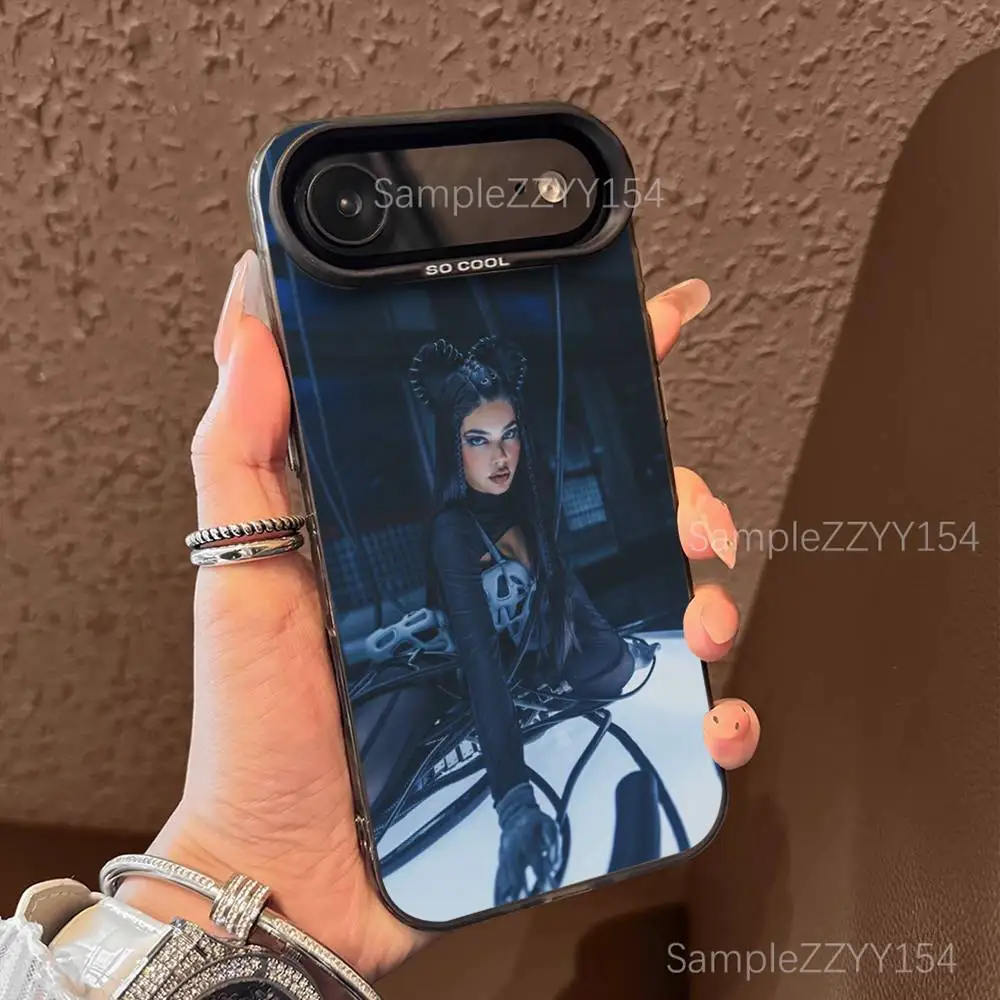 가수 K-Kenia Os 핑크 오라 폰 케이스 아이폰 17,16,15,14,13,12,X,8,Pro,Max,Plus,E,SE4,Air,Mini 블랙 IMD 매트