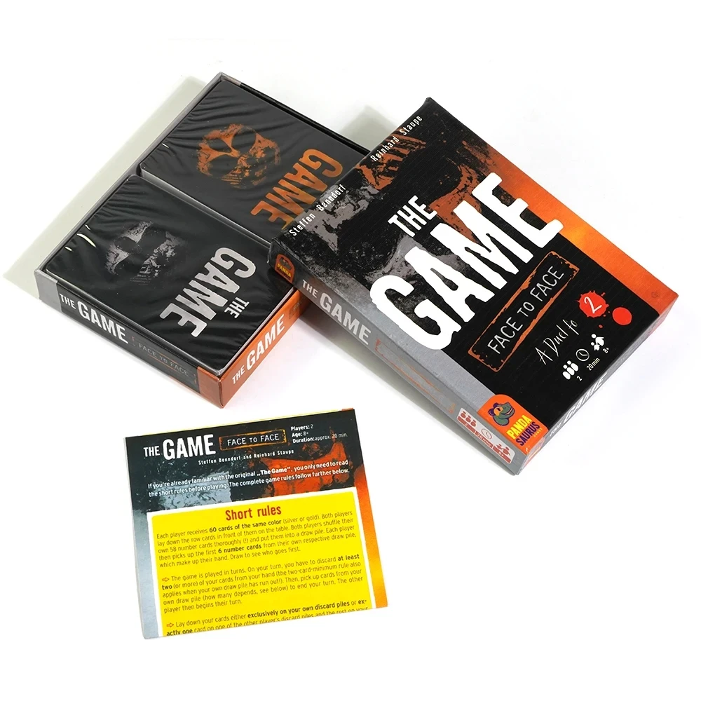 The Game: Face to Face Card Game - A Thrilling 2-Player Dueling Version Christmas Halloween Thanksgiving Gifts