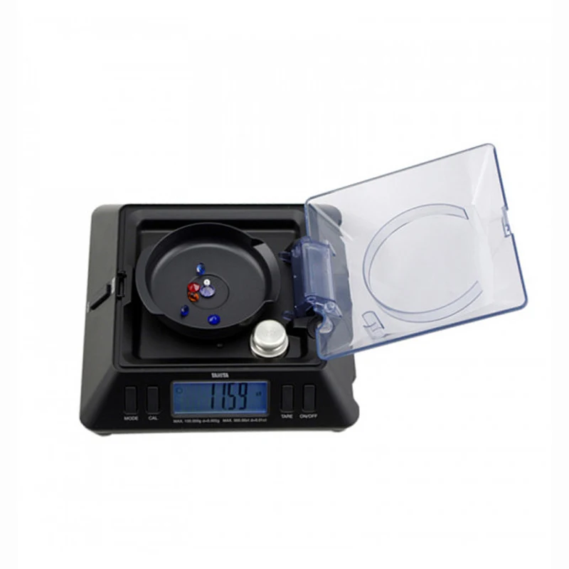 TANITA KP601 Hochpräzise 500 ct/0,01 ct Schmuck 100 g/0,002 g mit Dual-LCD-Display Shop Diamond Gems Karat Waage