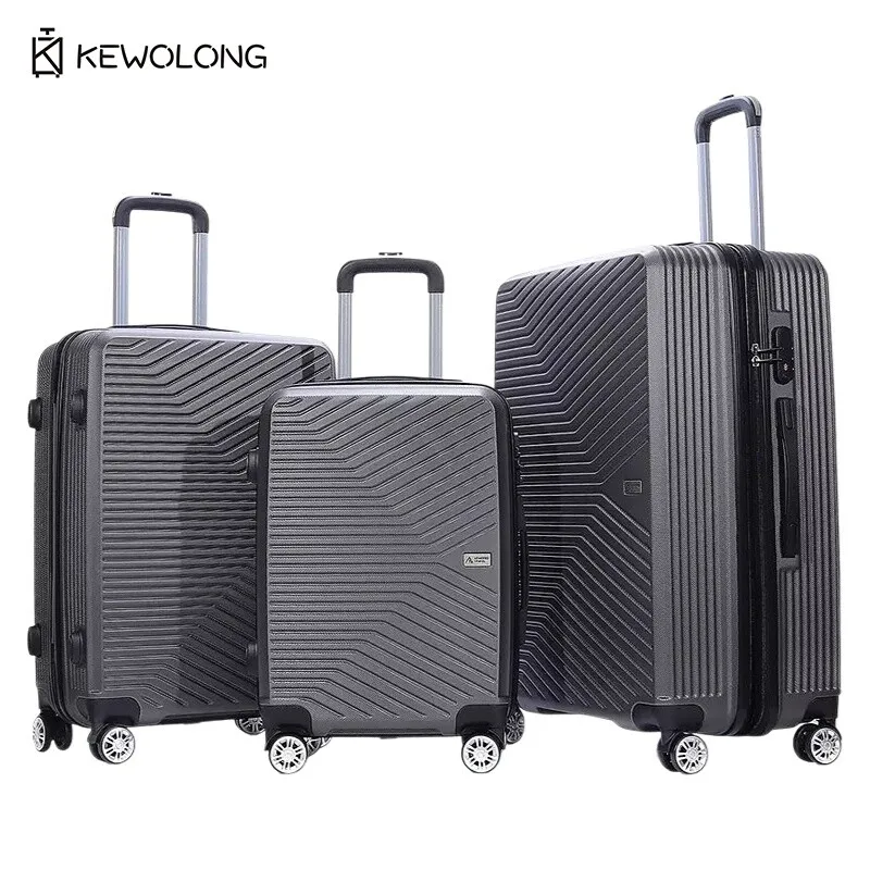 

Набор чемоданов из 3 предметов из АБС-пластика, прочный чемодан-спиннер с ручкой тележки, ручная кладь для путешествий, мужчин и женщин