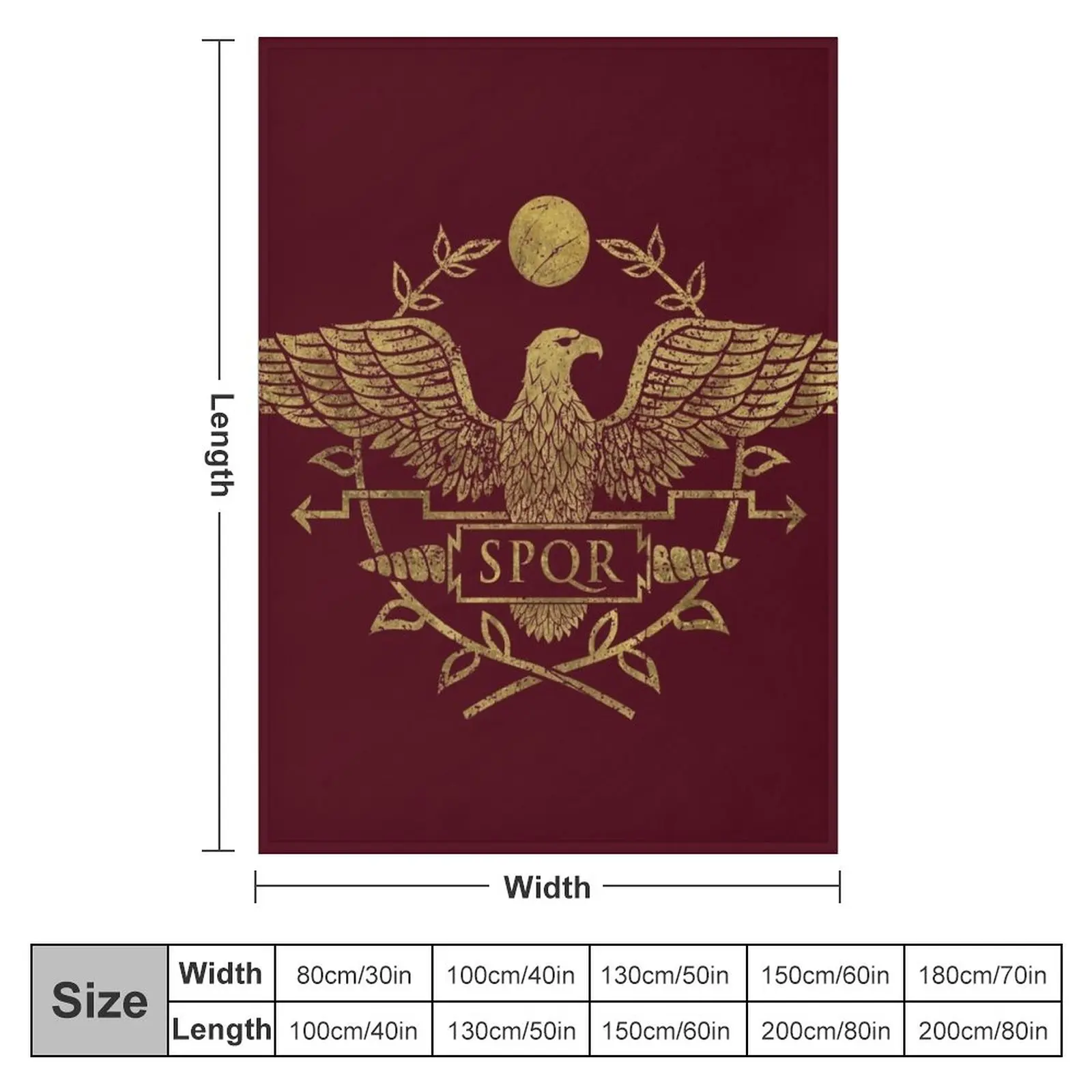 Roman Empire Eagle Emblem Throw Blanket sofa bed Blankets For Sofas Soft Big Blanket Decorative Throw Blanket