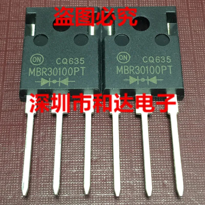 (5 Pieces) MBR30100PT  TO-247 100V 30A
