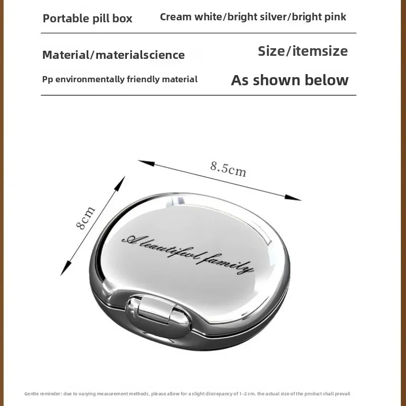 Mini Portable Medicine Box Three Meals a Day Seven Days a Week Small Health Product with Seal