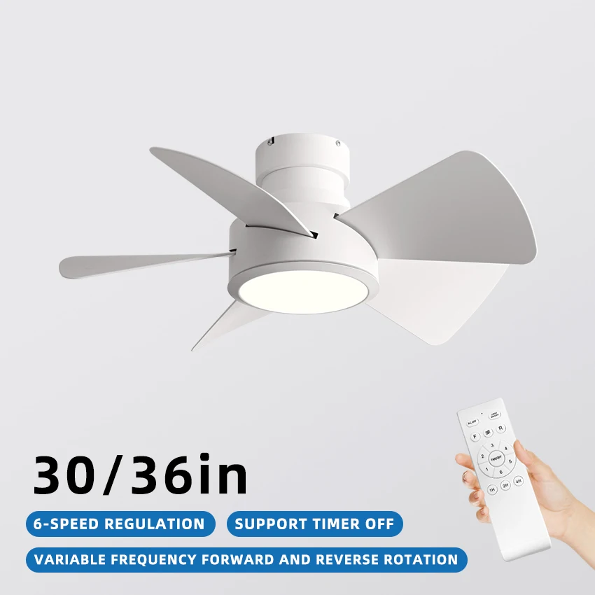 30/36 Inch Inverter Ceiling Fan with Remote: 6 - Speed, Ideal for Bedroom & Living Room, Energy - Saving and Stylish