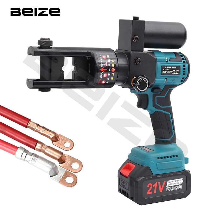 SL-240 Electric Hydraulic Crimping Pliers 21V Rechargeable Copper/aluminum Cable Crimping Tool Usage Range 16-300mm ²