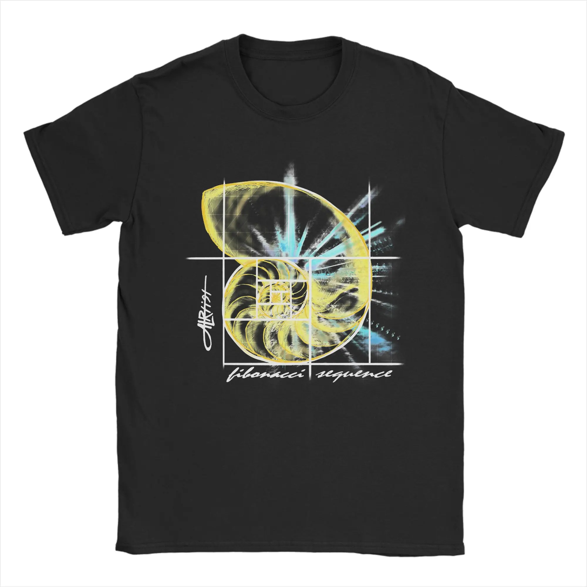 Novelty Fibonacci Sequence T Shirt For Men Women Short Sleeve Clothing Golden Ratio Math Technical Geek Cotton Summer Top Tee