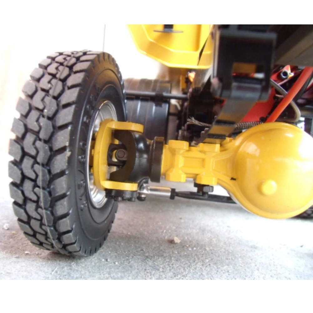 Simulation Gravel Narrow Tire JDM-9 For 1/14 Tamiya RC Scania 770S Man VOLVOO Romote Control Trailer Tipper Truck Toy Parts