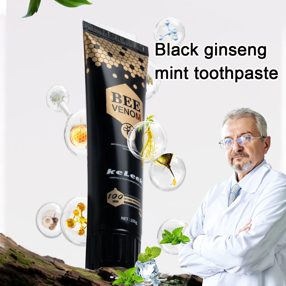 Bee Propolis Toothpaste Brightening Whitening Teeth Cleaning Care Oral Cleaning Household Toothpaste Fluoride Free keleek