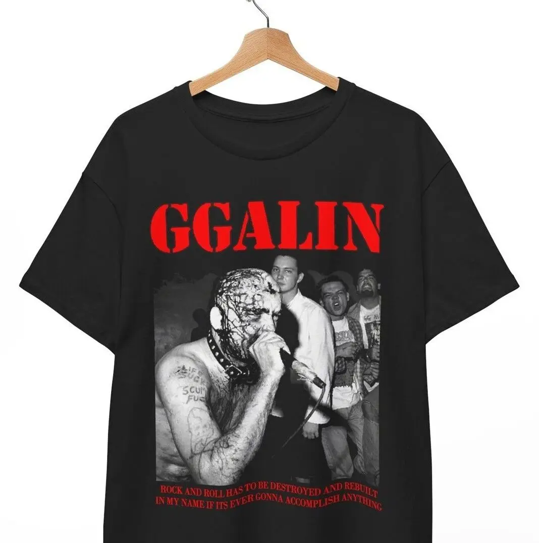 GG Allin T-shirt, Live Fast Die Fast Hardcore Punk Rock Metal Music Unisex Tee