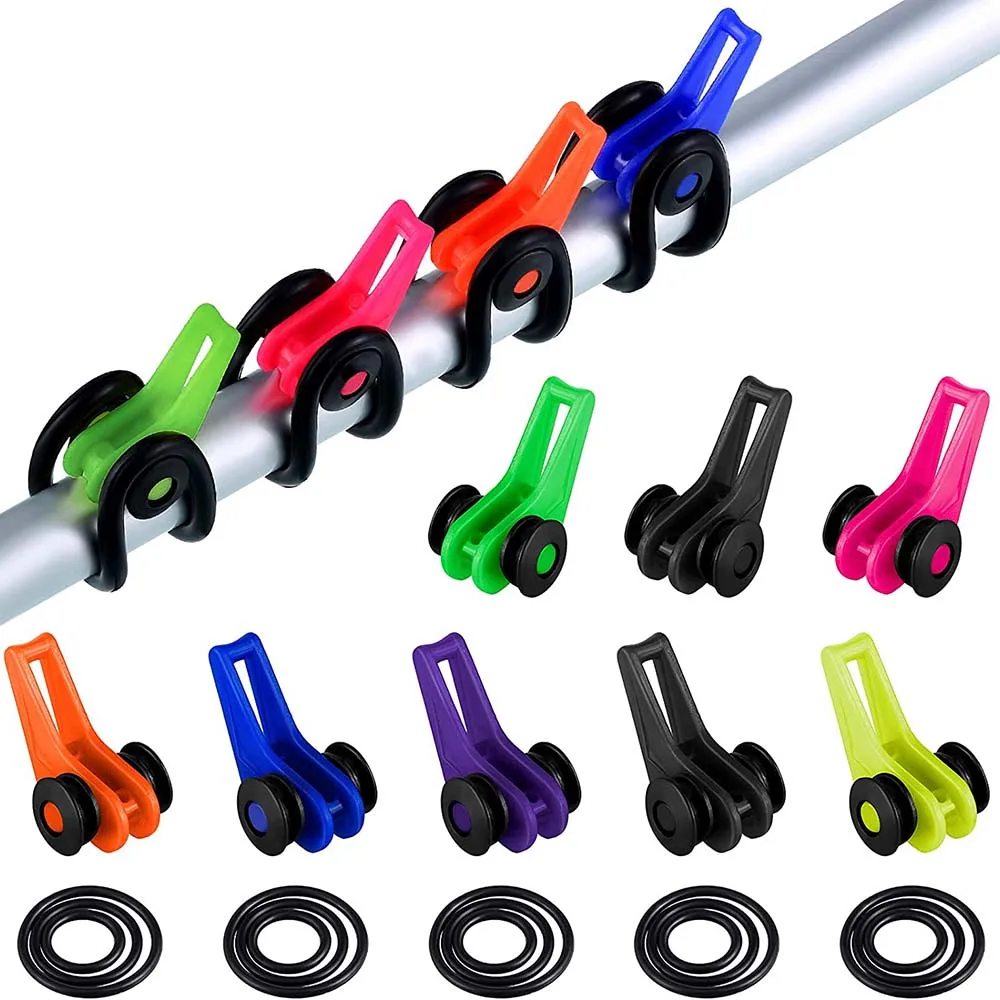 Angeln Köder Keeper 10PCS Gemischte Farben Sichere Halter Haken Ring Wurm Köder Verschluss Winkel Aufhänger für Rod Jig Casting Tackle – Detail 7