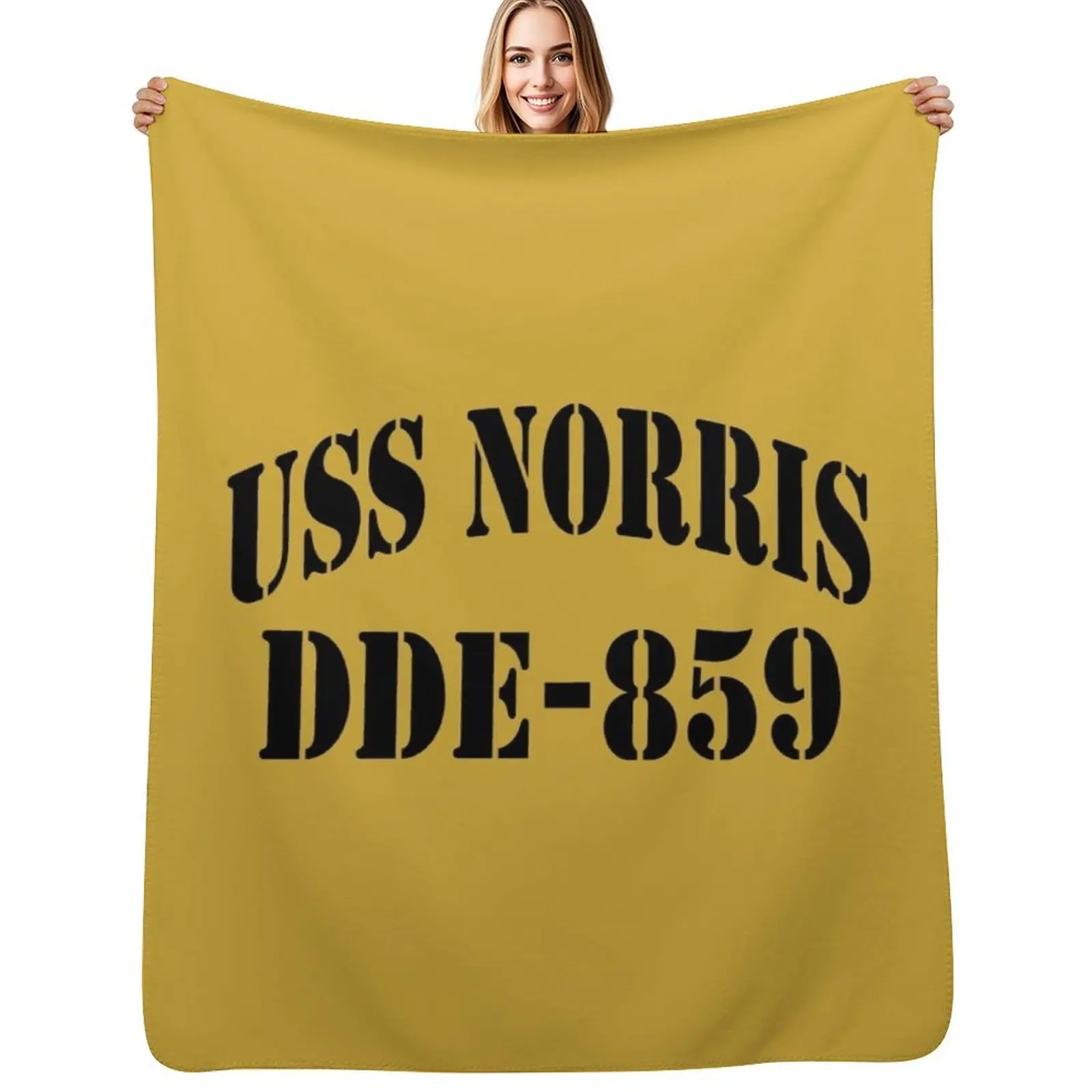 USS NORRIS (DDE-859) SHIP'S STORE Throw Blanket Soft Beds Heavy Giant Sofa Decorative Beds Furry Blankets