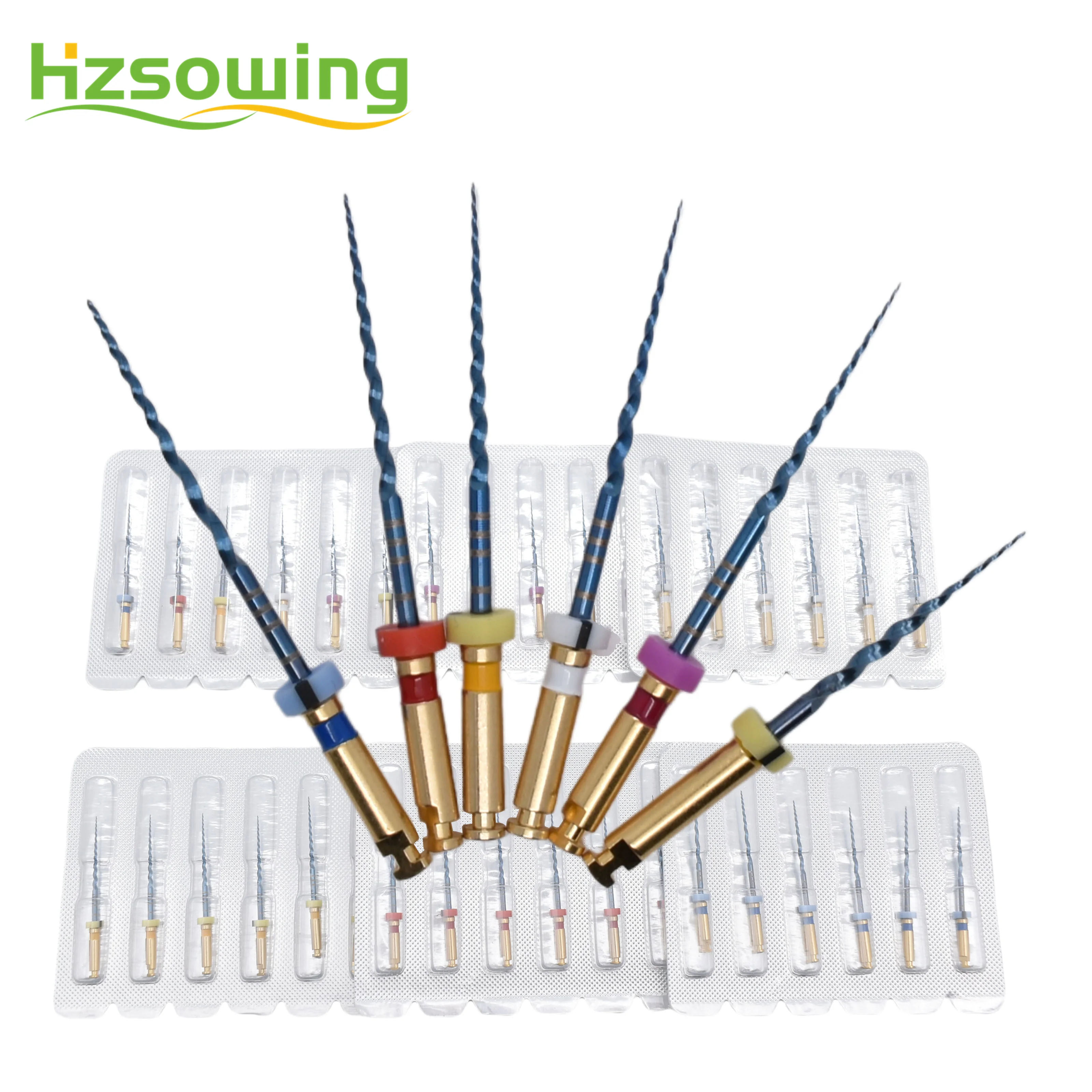 S Taper Files Blue Root Canal Files Classical Rotary Endo Files SX F3 25MM Blue Flexible Needles with Heat Activation Prebending