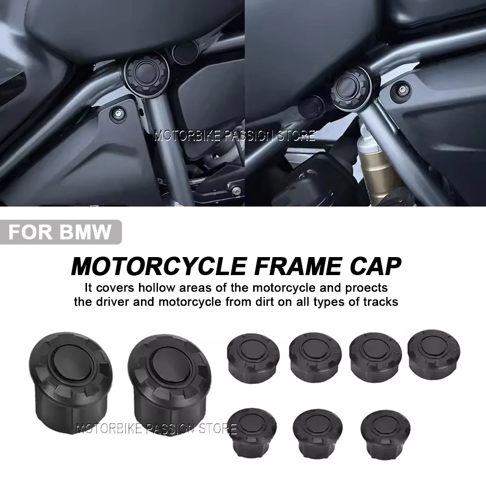 For BMW R1200GS R1250GS LC R1250 GS Adventure adv R 1200 GS 1200GS Motorcycle Frame Hole Caps Cover Plug Decorative Frame Cap