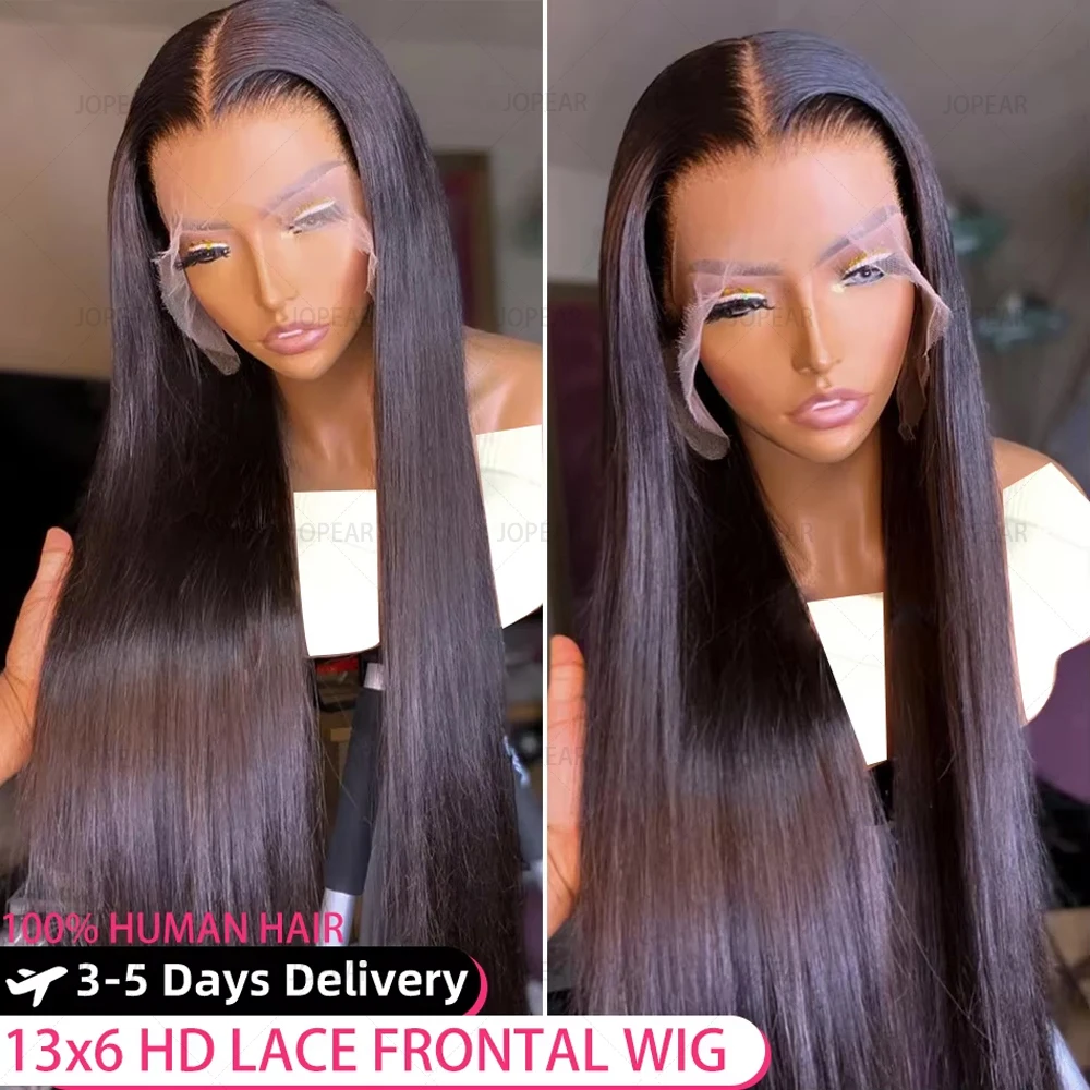 

13x4 Bone Straight Lace Front Wig 13x6 Hd Transparent Brazilian 30 Inch Human Hair Wigs For Black Women Remy Lace Frontal Wig