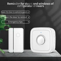CACAZI Wireless Split Sensor Doorbell Door Magnet 52 Ringtones Alarm Windows Shop Open household anti-theft magnetic sensor M12