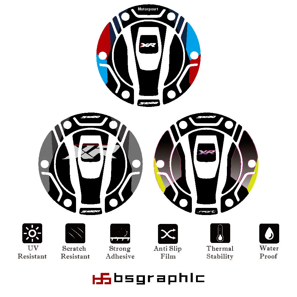 

Motorcycle Fuel gas tank cap pad anti slip sticker declas protection for BMW S1000XR S 1000 XR 2024 2025