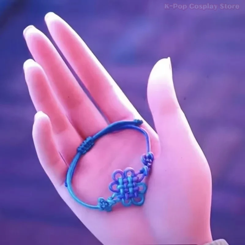 

K-POP Demon Hunter Rumi and Jinu Couple Bracelet - Korean Love Knot Two-Color Braided Rope (Cosplay Accessories Halloween Gift)