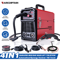 ARCCAPTAIN Welding Machine 4 in 1 MIG MAG Gas TIG MMA IGBT Inverter Semi-automatic MIG Welder 140Amp 220V With Lift TIG Torch