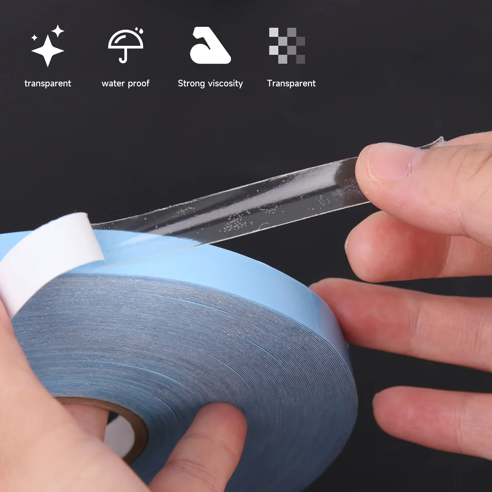 

1Roll 36 yard Walker Lace Front Hair System Tape Double Sided Adhesive Tape for Lace Wigs for Toupee Wig Hair Extensions